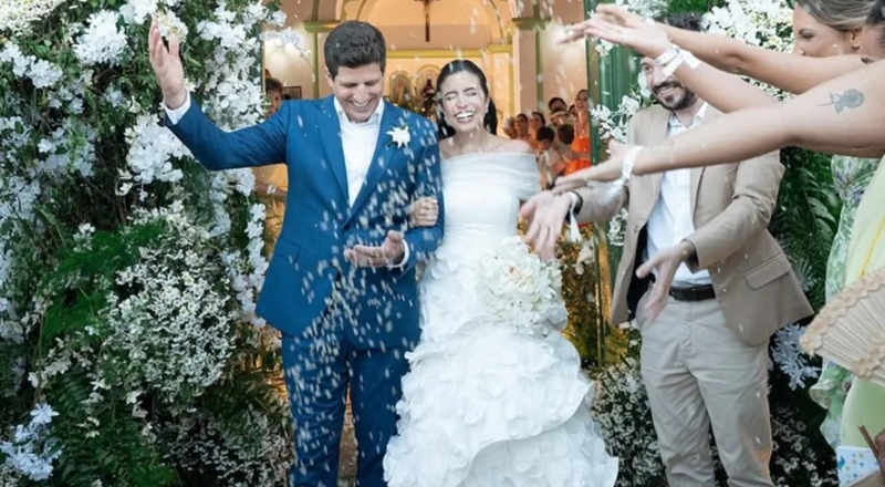 Casamento de João Campos e Tabata reúne líderes políticos em festa