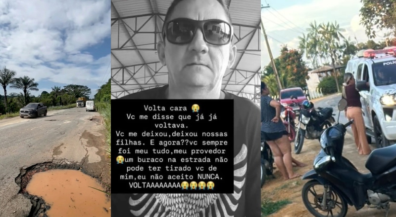 Esposa desaba após marido morrer em acidente na AM-010: desabafo emocionante