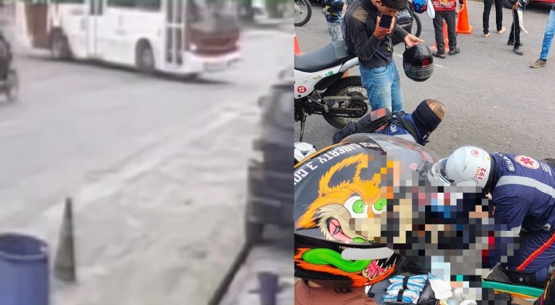 Motociclista de 20 anos morre após colidir com ônibus em Manaus