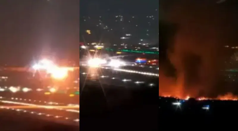 Avião com 286 pessoas a bordo pega fogo após decolagem em Guarulhos