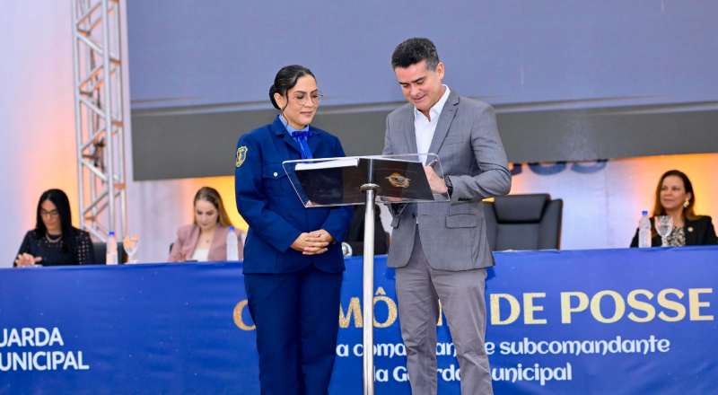 David Almeida empossa primeira mulher comandante da Guarda Municipal e anuncia oportunidades para novos agentes