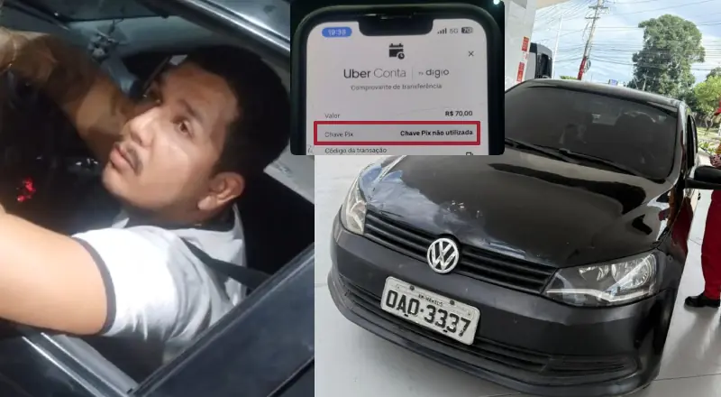 Motorista do Voyage preto enche tanque com pix agendado em Manaus
