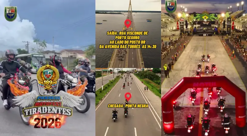 Atenção, Motoqueiros! Motofest celebra 189 anos da PMAM