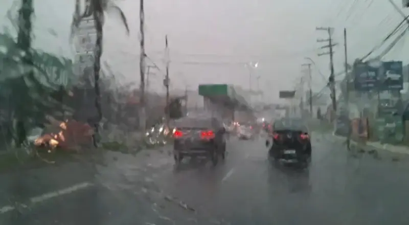 Temporal atinge Manaus neste domingo e traz riscos à população