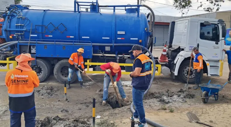 Prefeitura intensifica limpeza de drenagem no Tarumã para segurança