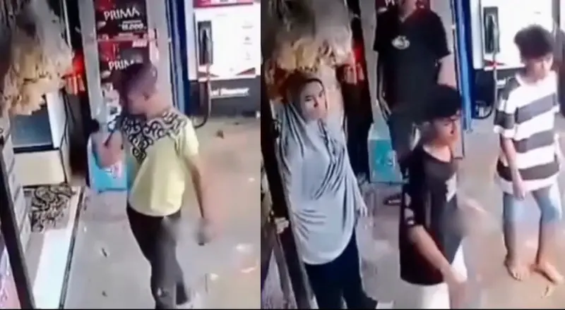 “Bora ver se tu aguenta porrada”: jovens protegem loja com coragem