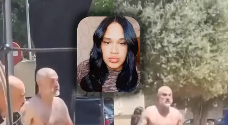 Vídeo mostra homem passeando 'banhado de sangue' em praça pública
