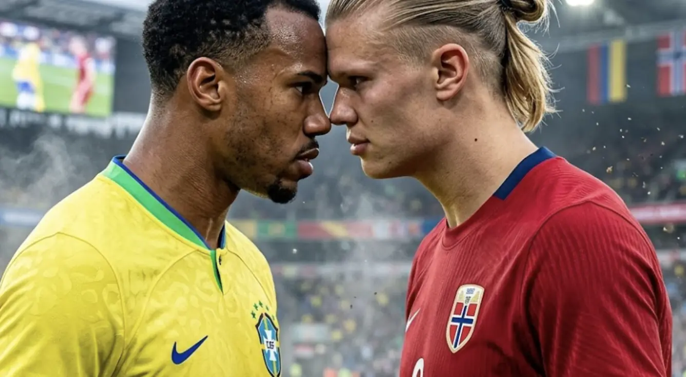 Duelo de gigantes: Brasil enfrenta pressão e esperança contra Haaland