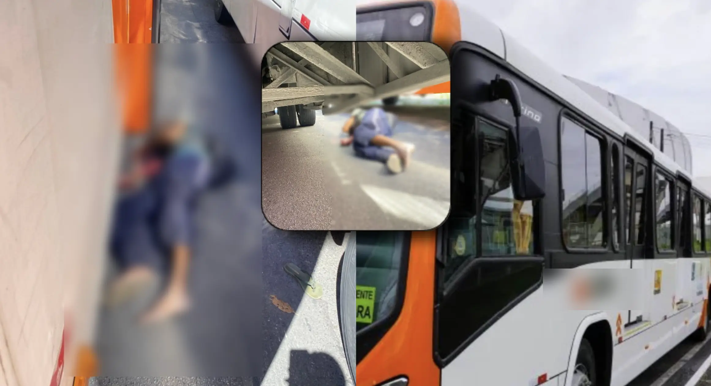 ESMAGADO: Acidente fatal com ônibus no terminal Ouro Verde