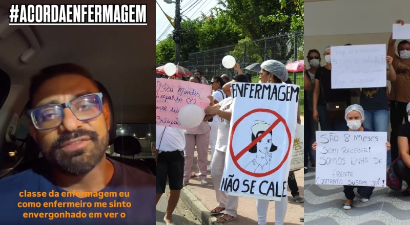 “Já são 8 meses sem salários”: enfermeiro cobra respostas urgentes