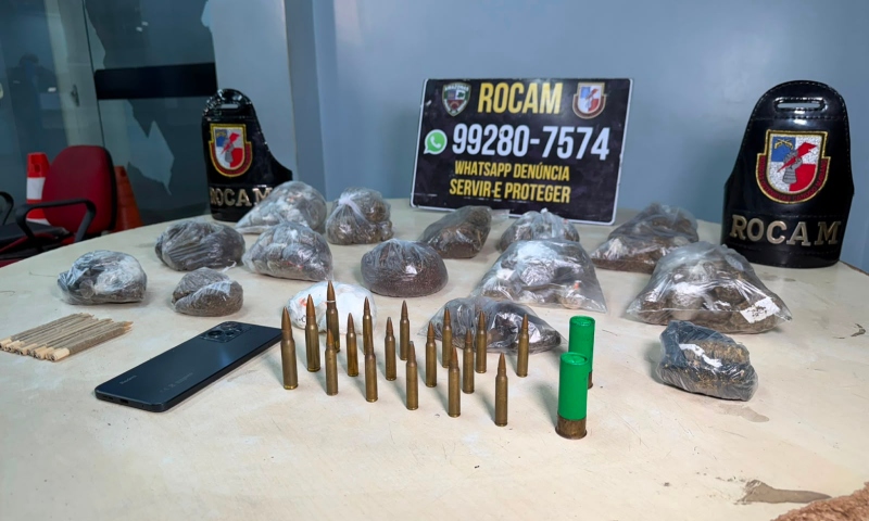 A casa caiu: Novinho do corre preso com drogas e munições