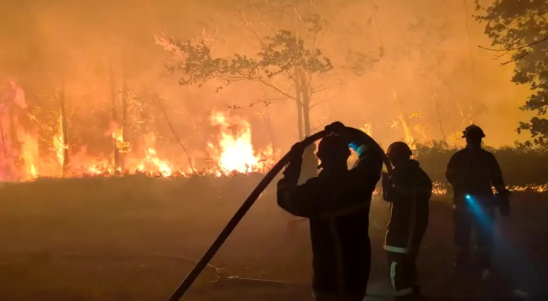 Europa em alerta: incêndios florestais na França e Espanha
