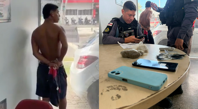 Jovem de 19 anos é preso com drogas em Manaus: saiba mais