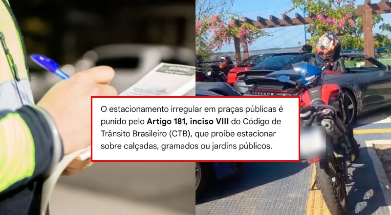 E tome multa! Fiscalização atua contra estacionamento irregular