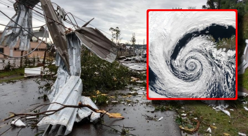 Ciclone pode provocar tempestades no Sul do Brasil e queda de temperatura