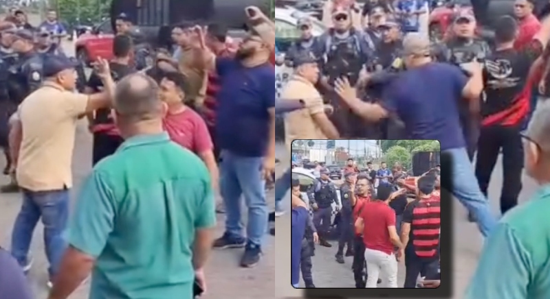 Veja o momento em que protesto na Coca-Cola causa confusão