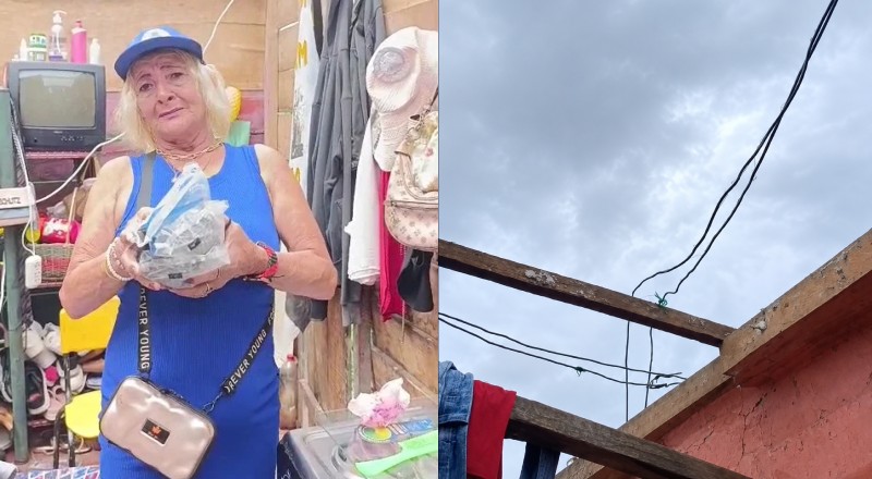 Temporal arranca telhado em Tabatinga e causa desespero