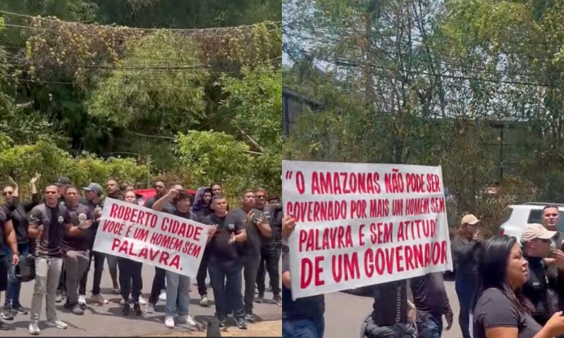 "Roberto Cidade, você é um homem sem palavra! Aprovados da PM-AM cobram mudanças"